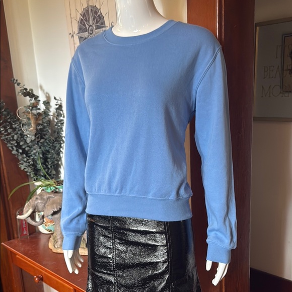 NWT Z supply size XS super super soft Blue Crewneck Sweatshirt - Picture 2 of 5